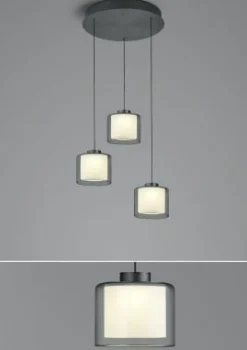 elements by BANKAMP LED-Pendelleuchte 1flg schwarz