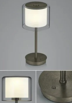 elements by BANKAMP LED-Tischleuchte 1flg goldfarben