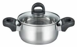 Elo Bratentopf m. Deckel 16cm silberfarben