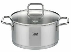 Elo Bratentopf m. Deckel 20cm silberfarben