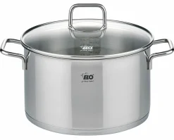 Elo Fleischtopf m. Deckel 24cm silberfarben