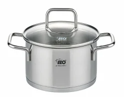 Elo Fleischtopf m. Deckel 14cm silberfarben