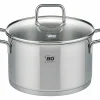 Elo Fleischtopf m. Deckel 20cm silberfarben