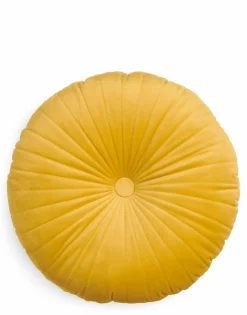 ESSENZA HOME Samt-Dekokissen gelb