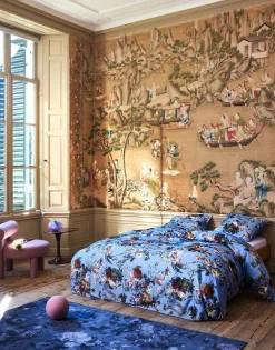 ESSENZA HOME Satin-Bettwäsche blau