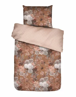 ESSENZA Satin-Bettwäsche braun