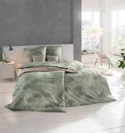 Estella Interlock-Jersey-Bettwäsche grün