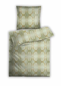 Estella Kuschelflanell-Bettwäsche grün