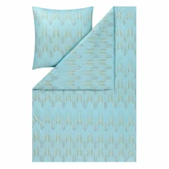 Estella Mako-Interl.-Jersey-Bettwäsche blau