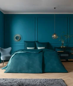 Estella Mako-Interl.-Jersey-Bettwäsche blau