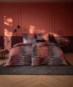 Estella Mako-Interl.-Jersey-Bettwäsche rot