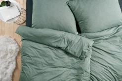 Estella Mako-Interl.-Jersey-Bettwäsche grün