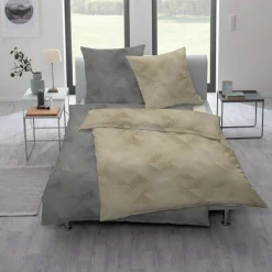 Estella Mako-Interl.-Jersey-Bettwäsche grau