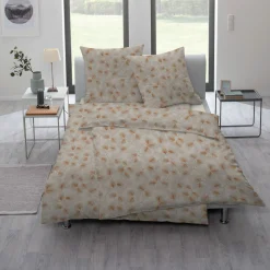 Estella Mako-Interl.-Jersey-Bettwäsche orange