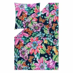 Estella Mako-Interl.-Jersey-Bettwäsche blau