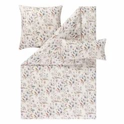 Estella Mako-Satin-Bettwäsche beige