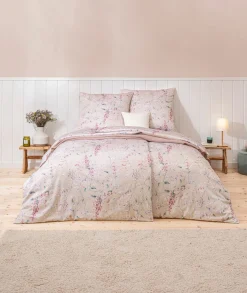 Estella Mako-Satin-Bettwäsche beige