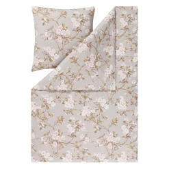 Estella Mako-Satin-Bettwäsche silberfarben