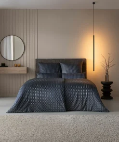 Estella Mako-Satin-Bettwäsche grau