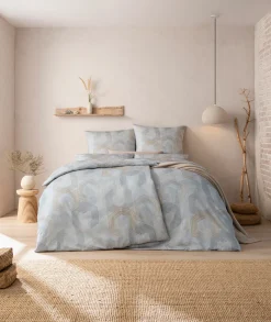 Estella Mako-Satin-Bettwäsche grau