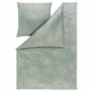 Estella Mako-Satin-Bettwäsche grün