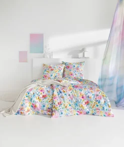 Estella Mako-Satin-Bettwäsche mehrfarbig