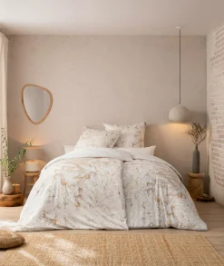 Estella Mako-Satin-Bettwäsche beige