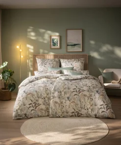 Estella Mako-Satin-Bettwäsche beige