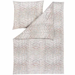 Estella Mako-Satin-Bettwäsche orange