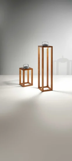 Fabas Luce LED-Akku-Laterne 1flg braun