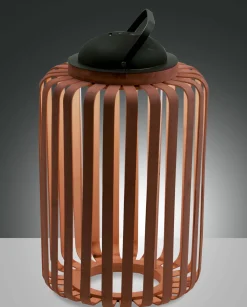 Fabas Luce LED-Akku-Laterne 1flg braun