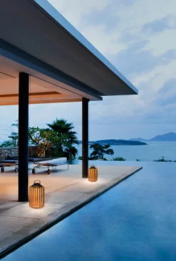 Fabas Luce LED-Akku-Laterne 1flg braun