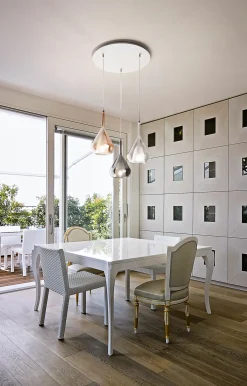 Fabas Luce Pendelleuchte 3flg weiß