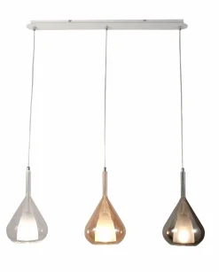 Fabas Luce Pendelleuchte 3flg grau