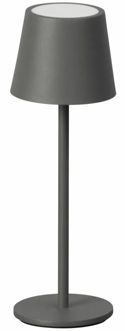 FH Lighting LED-Akku-Tischleuchte 1flg grau
