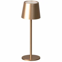 FH Lighting LED-Akku-Tischleuchte 1flg braun