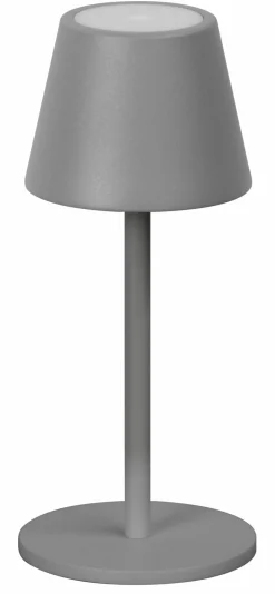 FH Lighting LED-Akku-Tischleuchte 1flg grau