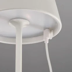 FH Lighting LED-Akku-Tischleuchte 1flg weiß