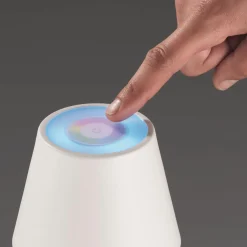 FH Lighting LED-Akku-Tischleuchte 1flg weiß