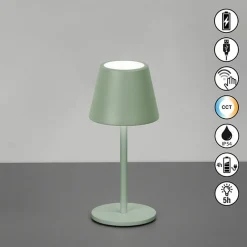 FH Lighting LED-Akku-Tischleuchte 1flg grün