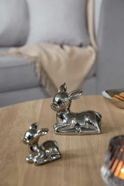 Fink Dekofigur Bambi 11,5cm silberfarben