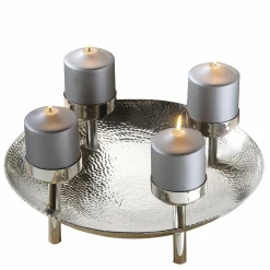 Fink Dekoleuchter 4flg. 45cm silberfarben