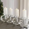 Fink Kerzenleuchter 4flg. 85cm silberfarben