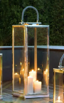 Fink Laterne 48cm grau