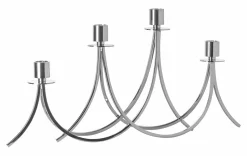 Fink Leuchter 4flg. 61cm silberfarben