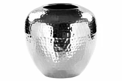 Fink Vase 20cm silberfarben