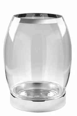 Fink Windlicht 39cm silberfarben