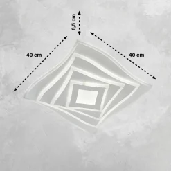 Fischer & Honsel LED-Deckenleuchte 2flg weiß