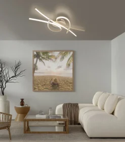 Fischer & Honsel LED-Deckenleuchte 1flg braun