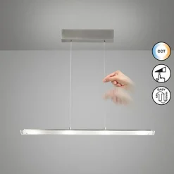 Fischer & Honsel LED-Pendelleuchte 4flg silberfarben